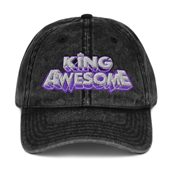 King Awesome Logo Vintage Cotton Twill Cap