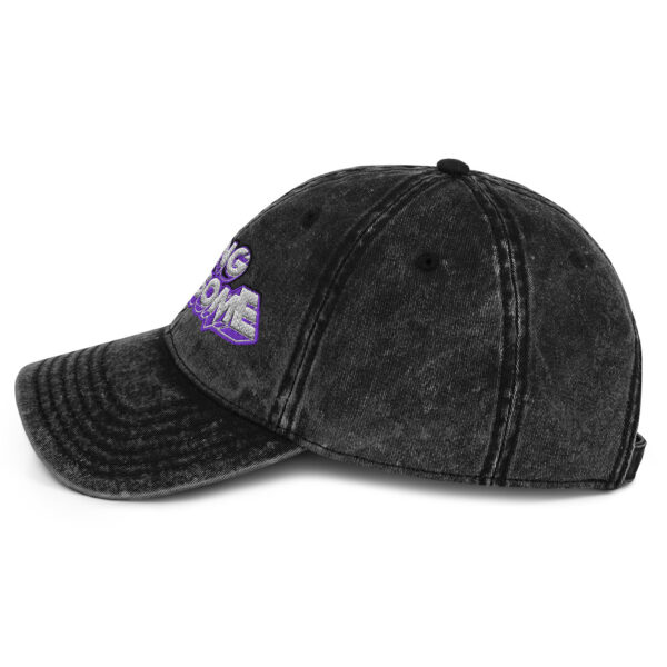 King Awesome Logo Vintage Cotton Twill Cap - Image 3