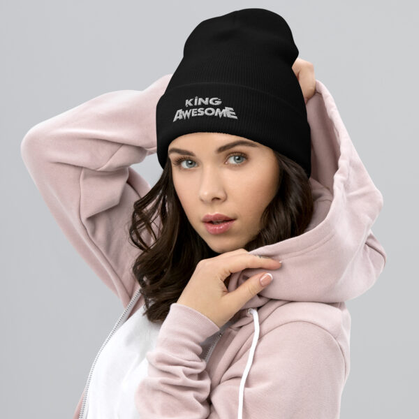 King Awesome Logo - Cuffed Beanie - Image 4