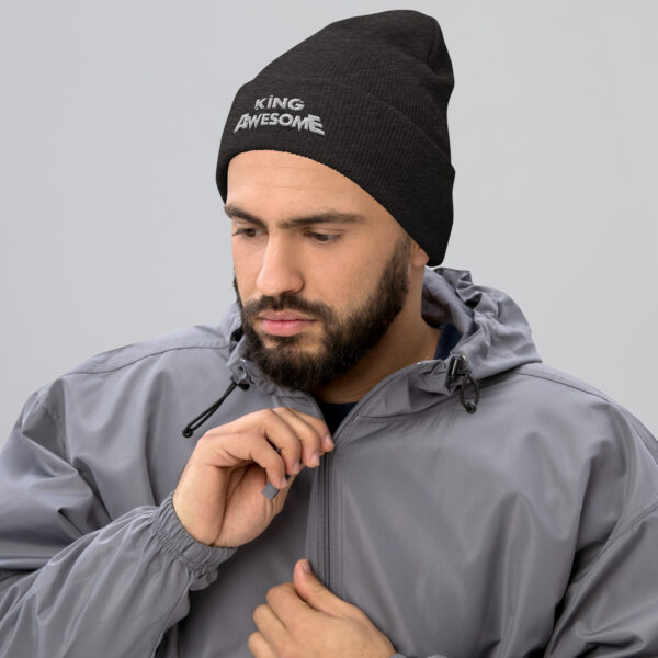 King Awesome Logo - Cuffed Beanie - Image 8