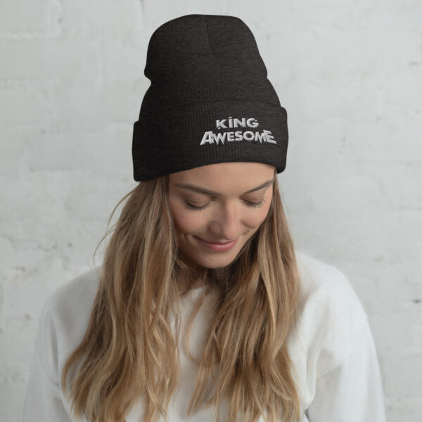 King Awesome Logo - Cuffed Beanie - Image 9