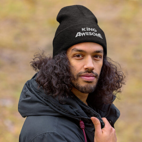 King Awesome Logo - Cuffed Beanie - Image 10