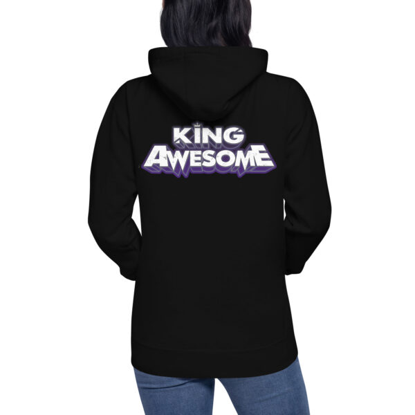 King Awesome Logo - Unisex Hoodie - Image 3