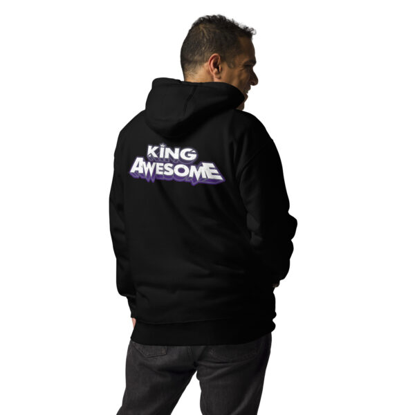 King Awesome Logo - Unisex Hoodie - Image 4