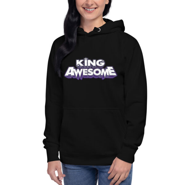 King Awesome Logo - Unisex Hoodie - Image 7