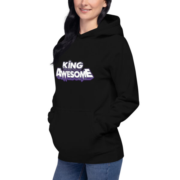 King Awesome Logo - Unisex Hoodie - Image 2