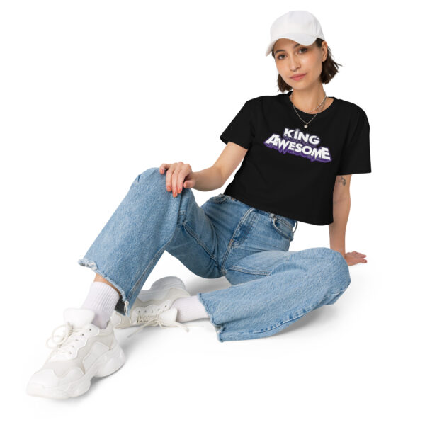 King Awesome Logo - Women’s crop top - Image 2