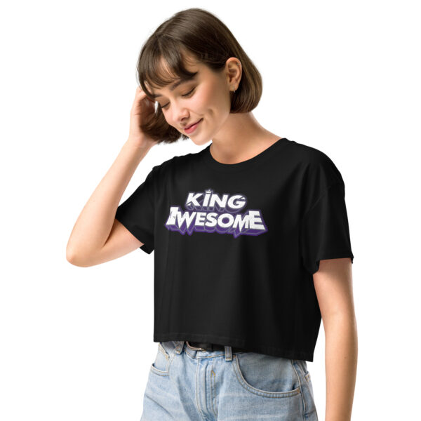 King Awesome Logo - Women’s crop top - Image 4